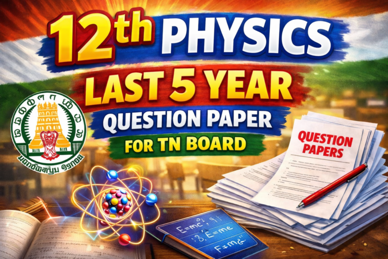 12th Physics Last 5 Year Question Paper
