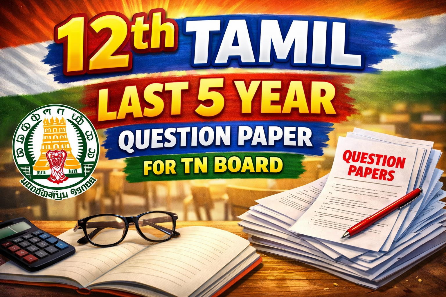 12th Tamil Last 5 Year Question Paper for TN Board