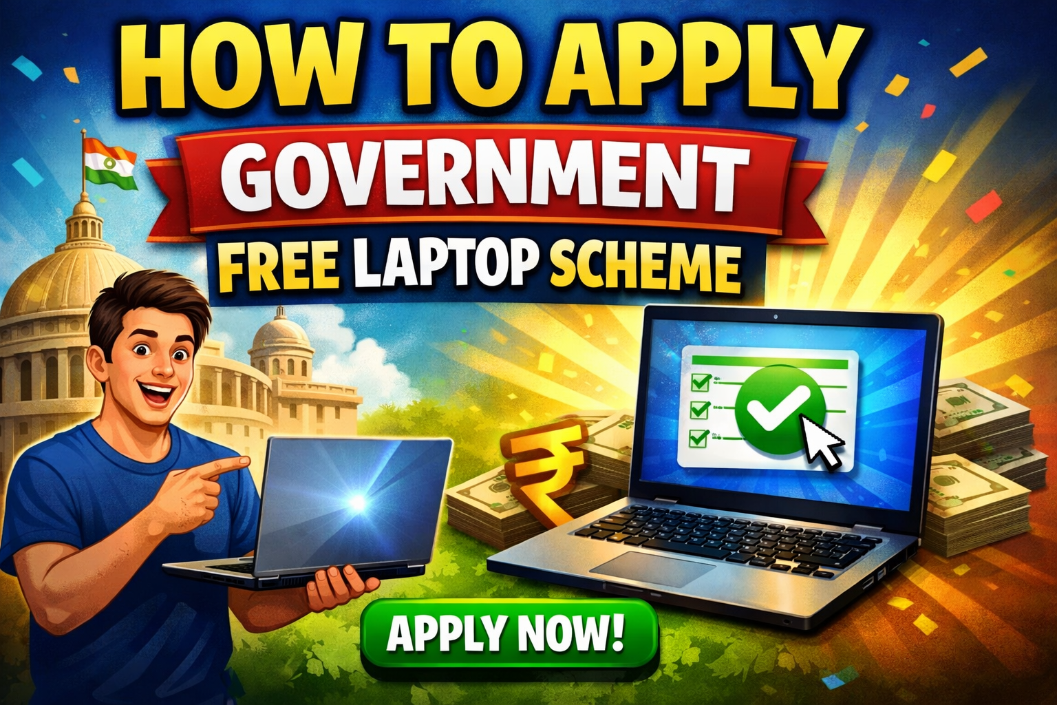 How to Apply Government Free Laptop Scheme