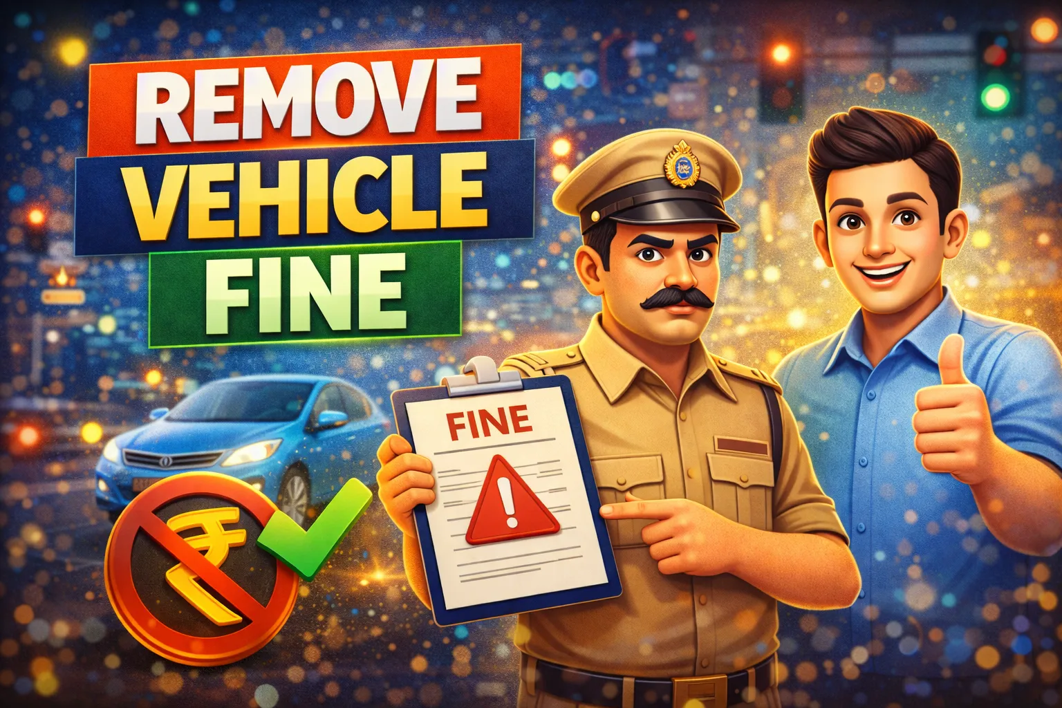 How To Remove Vehicle Traffic Fine Amount Free