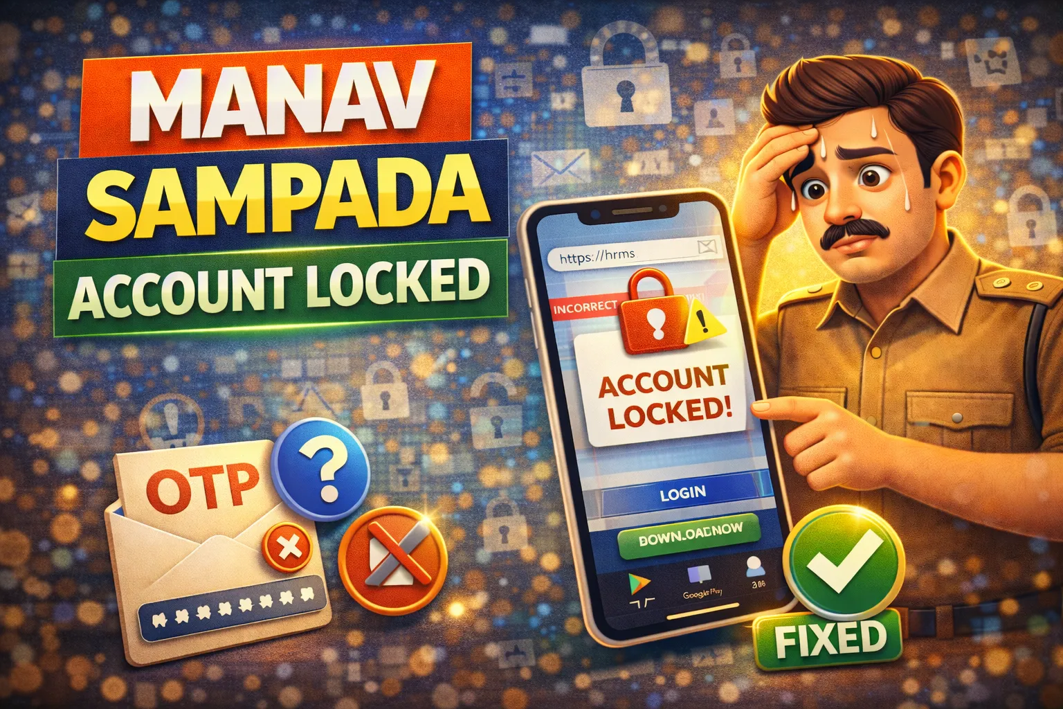 Manav Sampada Account Locked Solution