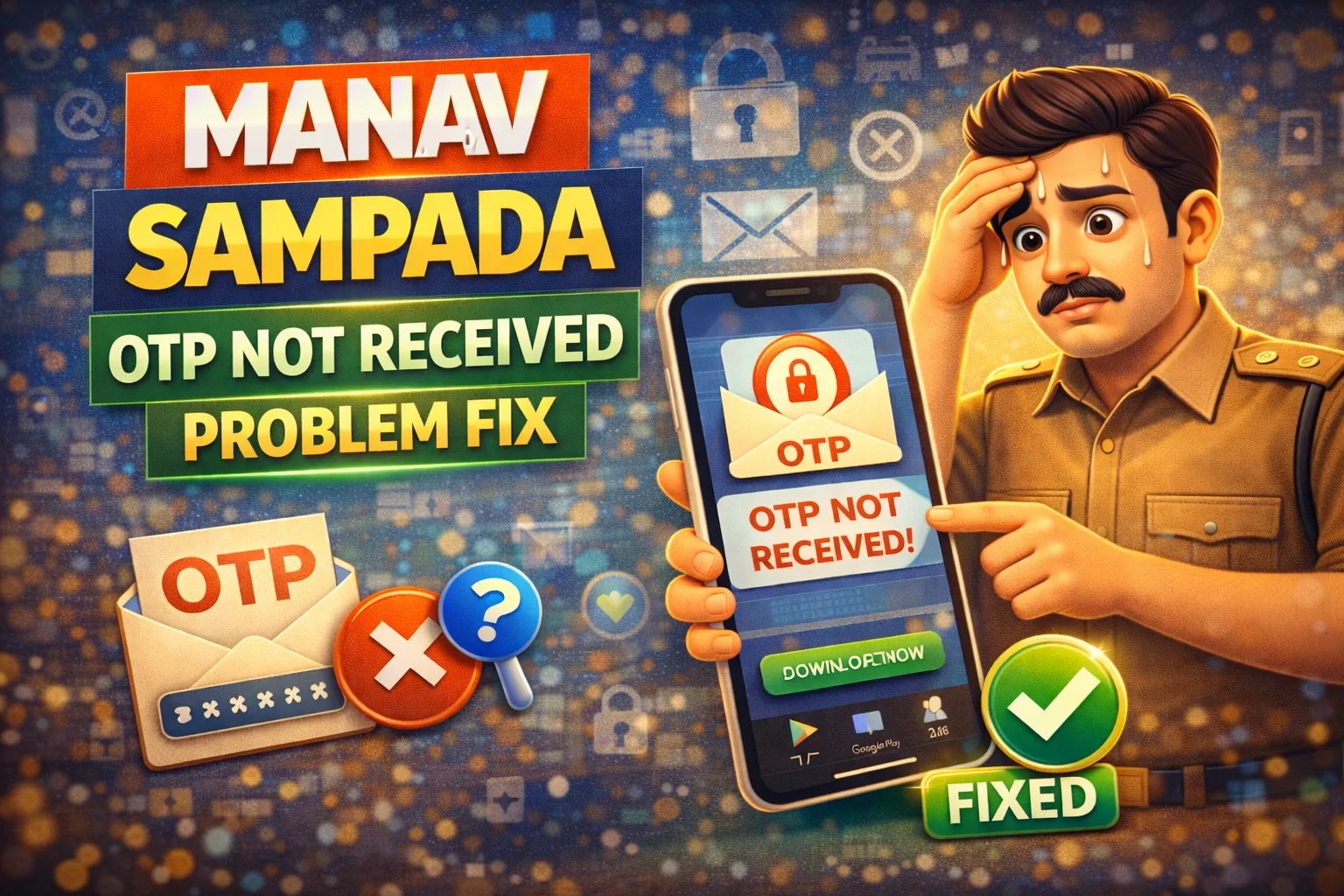 Manav Sampada OTP Not Received Problem Fix