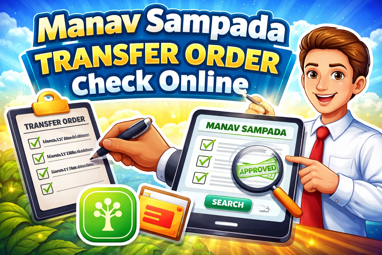 Manav Sampada Transfer Order Check Online