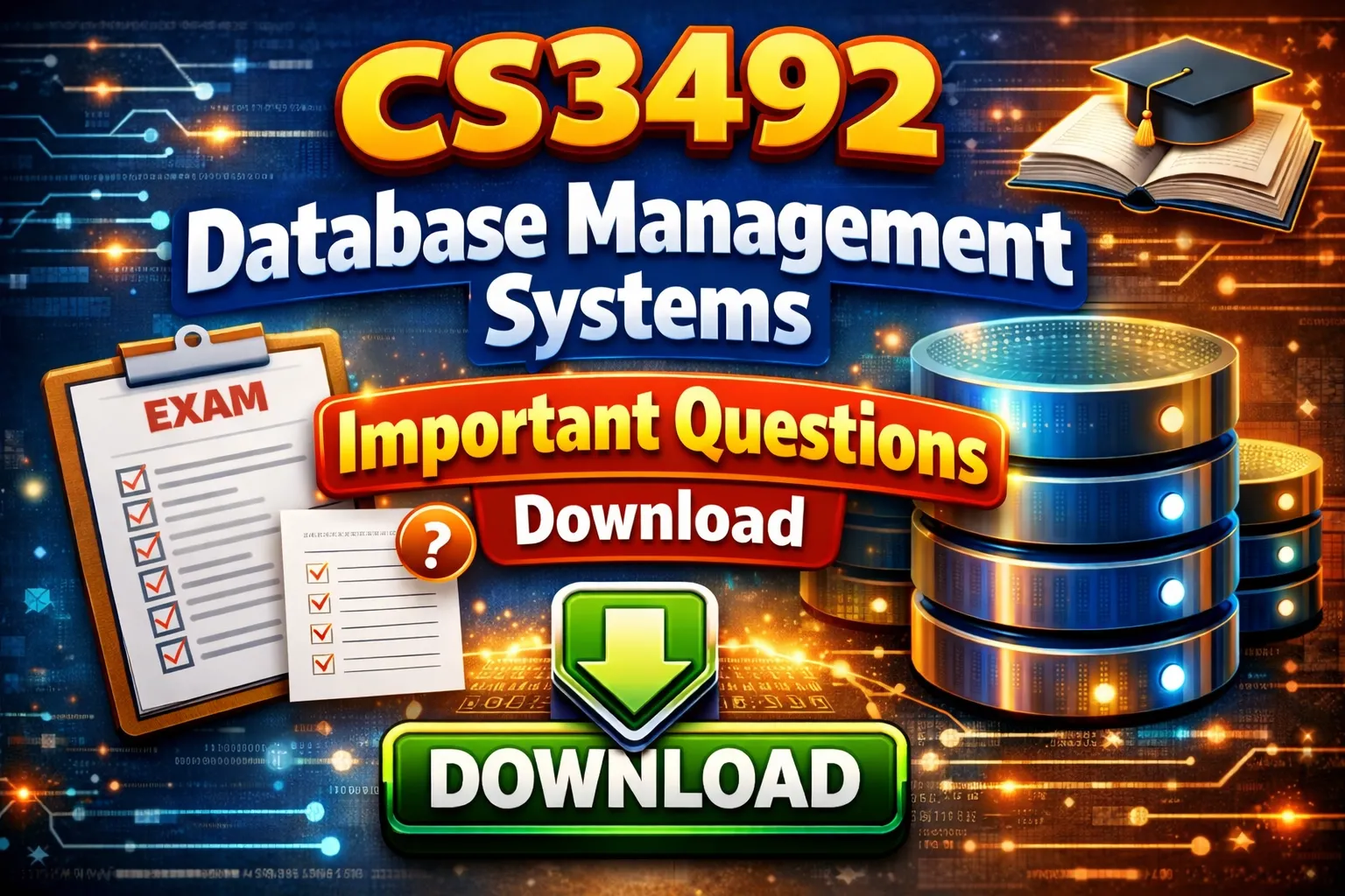 CS3492 Database Management Systems Important Questions