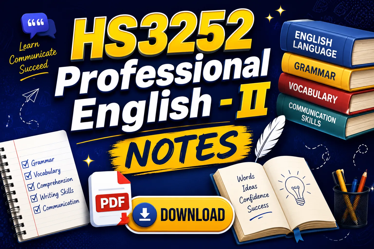 HS3252 Professional English - II Notes
