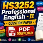 HS3252 Professional English - II Question Paper