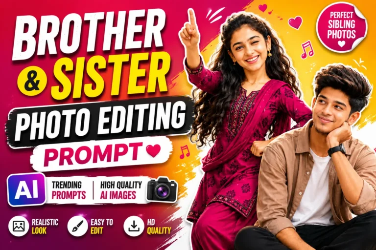 Brother And Sister Photo Editing Prompt