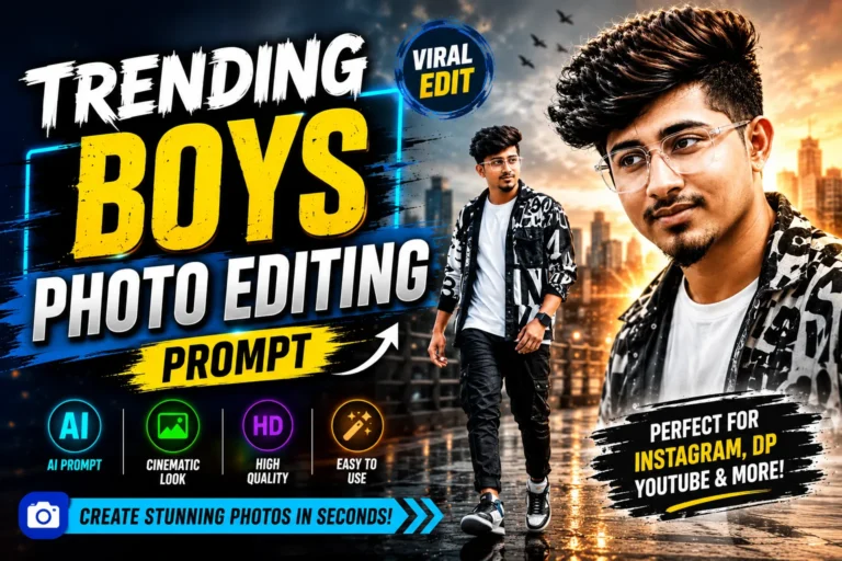 Trending Boys Photo Editing Prompt
