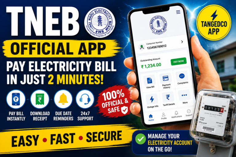 How the TNEB Official Mobile App Makes Electricity Bill Payments Easier
